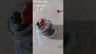 cute idea using acrylic paint bottle ❣️