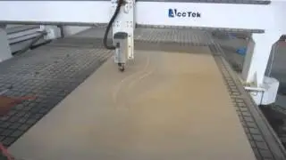 Big size cnc router with working area 2600x5000MM from Jinan AccTek