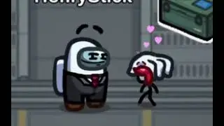 Giving my Stickmin Pets some love in Among Us