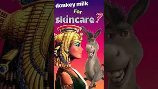 Donkey milk for skincare? #shorts