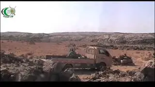 Truck Mounted Anti Aircraft Gun Fires At Syrian Air Force Mig 23