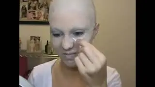 Pinhead Halloween tutorial using liquid latex