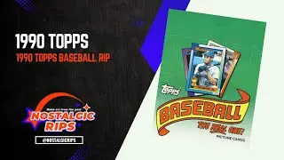Ripping a box of 1990 Topps baseball on the hunt for Frank Thomas no name RC!