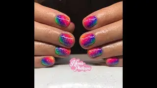 How To Do Rainbow/Pride Nails-Using Magpie Pigments