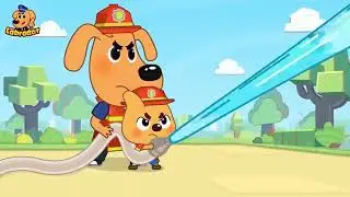 Heroic Rescue  Firefighter Dodo & Sheriff Labrador Save the Day!