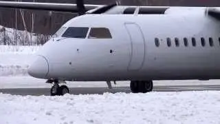 Dash-8-311, YQB, landing+takeoff