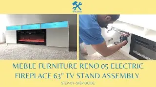 Meble Furniture RENO 05 Fireplace TV Stand Assembly (Anirudh TV Stand For TVs up to 70