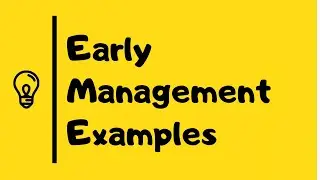 Early Management Examples in Urdu/Hindi
