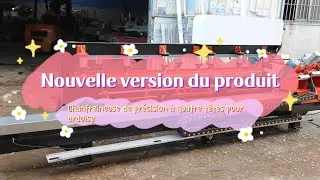Machine &agrave; chanfreiner &agrave; 45 degr&eacute;s en pierre fritt&eacute;e &agrave; 4 t&ecirc;tes