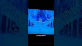 How did she do that!? That was amazing!!#frozenthemusical #frozen #disneyplus #shorts #mustsee
