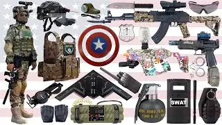 U.S. Tactical Police-Style Toy Weapons Unboxing | Carbine, SMG, Assault Rifle assault rifle #usatoys