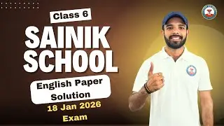 Sainik School Class 6 English Answer Key | AISSEE 18 Jan 2026 | StudyBox Doon