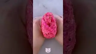 Crunchy Slime ASMR 🍉 Watermelon Snow Fizz from Slime Obsidian