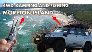 Throwing Lures at BIG Beach Flathead! Exploring, 4WDing and Fishing Moreton Island!