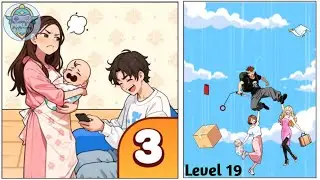 Brain Puzzle 3 Crazy Mind Level 19: Help Them Fix The Parachute Properly !Gameplay Solution