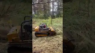 🇬🇧 Land Beast AMD R100 &ndash; Remote Controlled Hybrid Mower Destroys Overgrown Field! 💪🔥🇱🇻 #farm