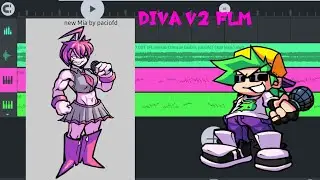 Friday night funkin' B3 remixed DIVA V2 FLM(+Mia's and long chrom B3 bf's dwp)