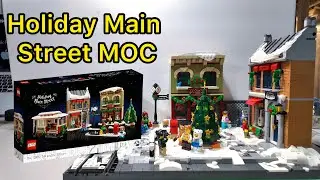 Самодельная модель LEGO &laquo;Главная улица в праздничные дни&raquo; 🎄 | Превращение набора 10308 в полноцен...
