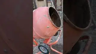 Nothing like that sound cement mixer been cleaned