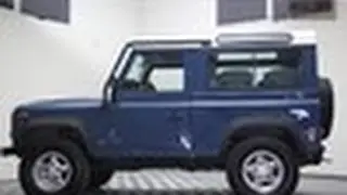 Blue '97 Land Rover Defender