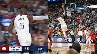 LeBron James shocks Steph Curry after he finished his insane lob 😂
