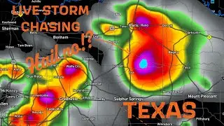 LIVE STORM CHASING - Texas supercells