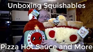 Unboxing Squishables Pizza Hot Sauce and More