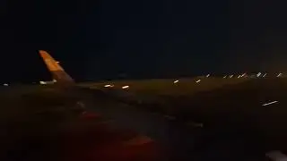 Barcelona night landing 