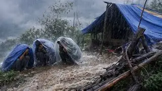 This is Himalayan Village || During the Heavy Rainy Season |Daily Activities People in Village Life