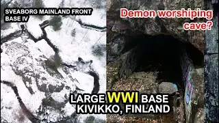 Scary deep WWI caves and trenches in the woods I Finland