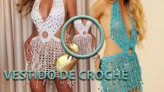 Vestido de croch&ecirc; cyan (parte 1)