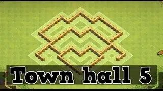 Clash of Clans Town Hall 5 Defense (CoC TH5) BEST Trophy Base Layout Defense Strategy