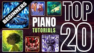 20 TRENDING VIRAL FUNK PIANO TUTORIALS - THE EASY WAY!!!!