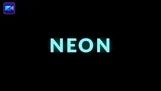 Make This Glowing Neon Text Animation On Powerdirector