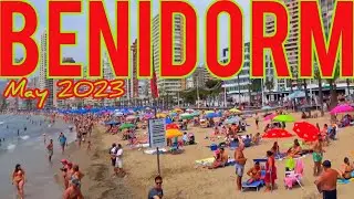 Benidorm Rincon de Loix  Levante Beach ⛱️ 4K in 7 May  2023