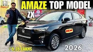 Honda Amaze ZX 2026 New Model Detailed Review ✅ Amaze Top Model Price & Features 🔥