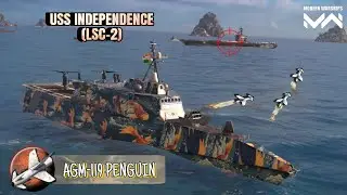Uss Independence (LCS-2) - back to back matches with Agm-119 Penguin missile | Modern warships