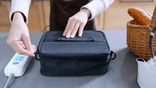 How to use Trianglepatt Personal Food Warmer Electric Lunch Box Mini Oven for 110v Office 12/24v Car
