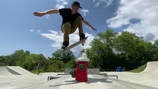 Over the hydrant