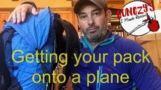 Checking your backpack on a plane