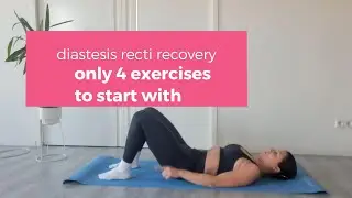 Postpartum core recovery only 4 exercises / core strength for beginners- 3 minutes daily routine