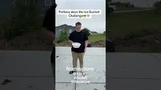 Fishboy Does the Ice Bucket Challenge!🐟 #yonatefn #fishboy #icebucketchallenge #mentalhealth