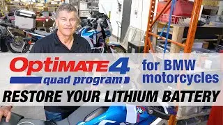 How to Recover a Dead BMW R1300GS Lithium Battery with OptiMate 4 Quad Program