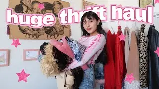 HUGE thrift haul | My best thrift finds EVER!!! + Try-Ons