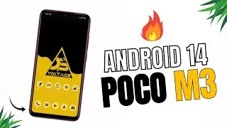 POCO M3 Android 14 Custom Rom Review |Voltage OS Android 14 By Technical Hafiz Official | Custom Rom