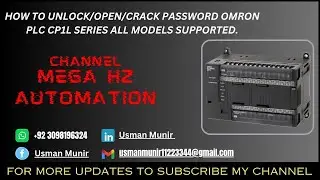 HOW TO UNLOCK OMRON CP1L/CP1H PLC PASSWORD | #UMREADPROTECTION | #TASKREADPROTECTION | #CP1L | #CP1H
