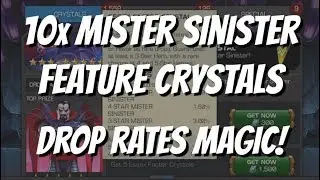 10x 5 Star Mister Sinister Featured Grandmaster Crystal Opening - Marvel Contest Of Champions