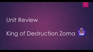 FFBE - Unit Review: King of Destruction Zoma