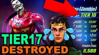 Gear Tier 10 Zombie Iron Man BREAKS THE GAME | Full Test Showcase | Marvel Strike Force