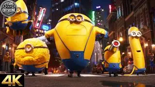 [4K UHD] Mega Minions Chaos In City CUTSCENE | Despicable Me 4 (2024)